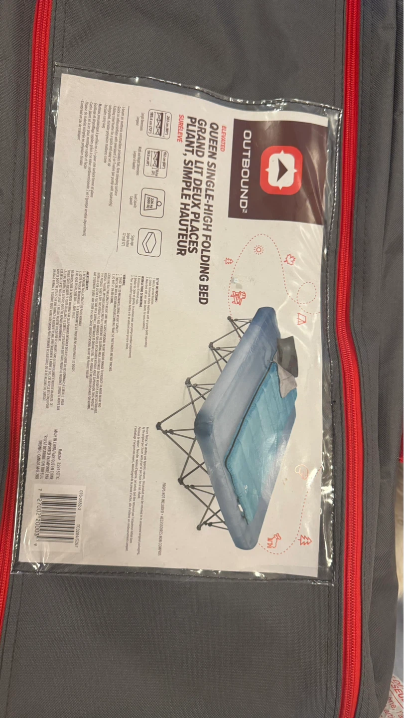 Outbound Queen Elevated  Camping Folding Bed