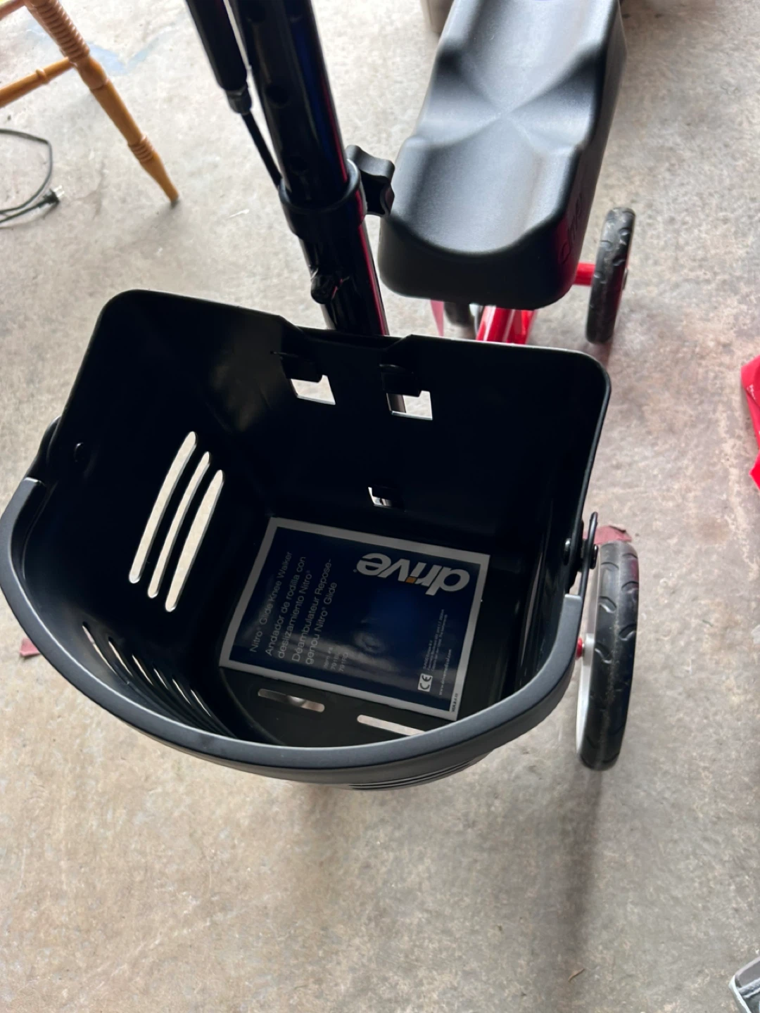 Drive Medical Nitro Slide Red Knee Scooter - photo 2