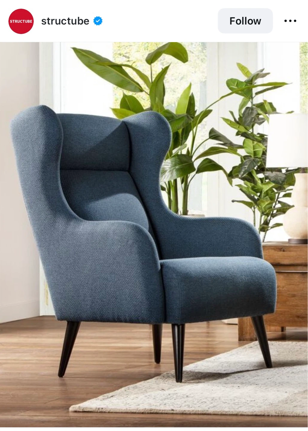 Structube Wingback Armchair - photo 4