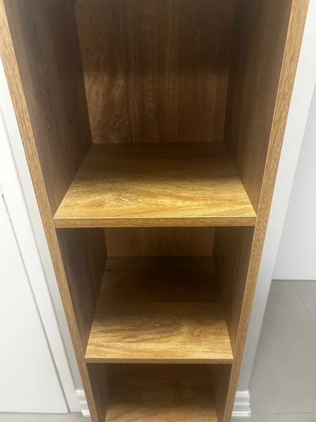 Tall Bookshelf with Rattan Door - photo 3