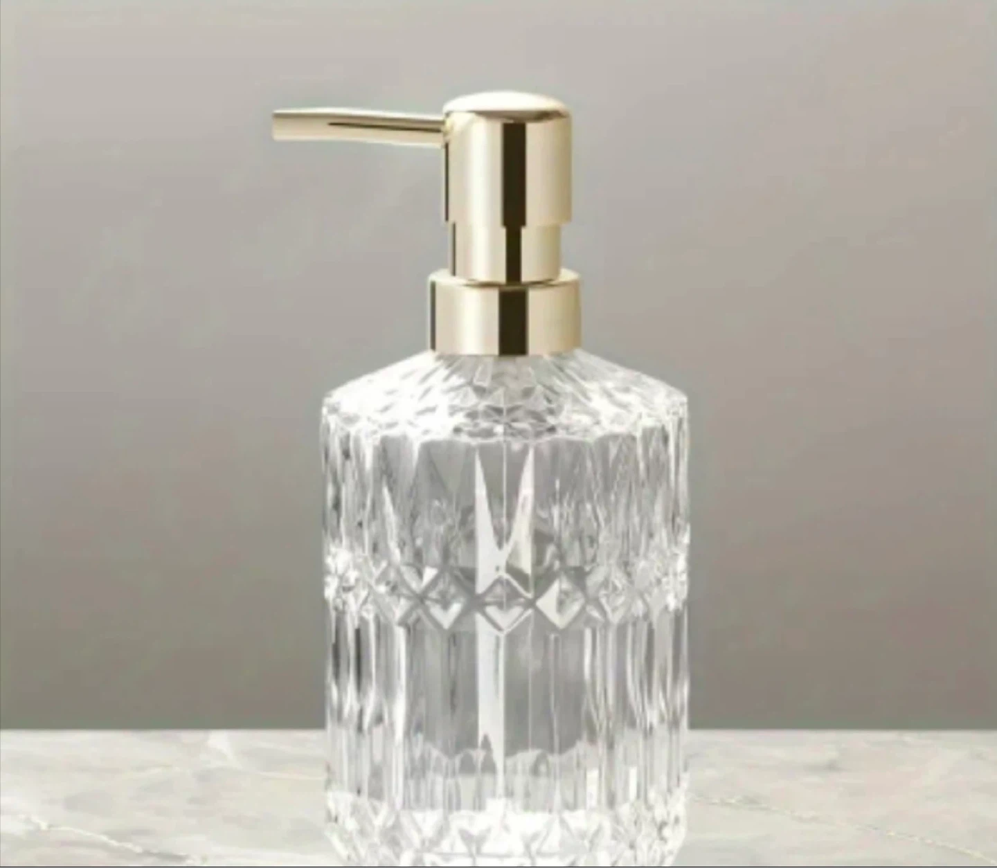 Brand New Clear Glass Soap Dispenser