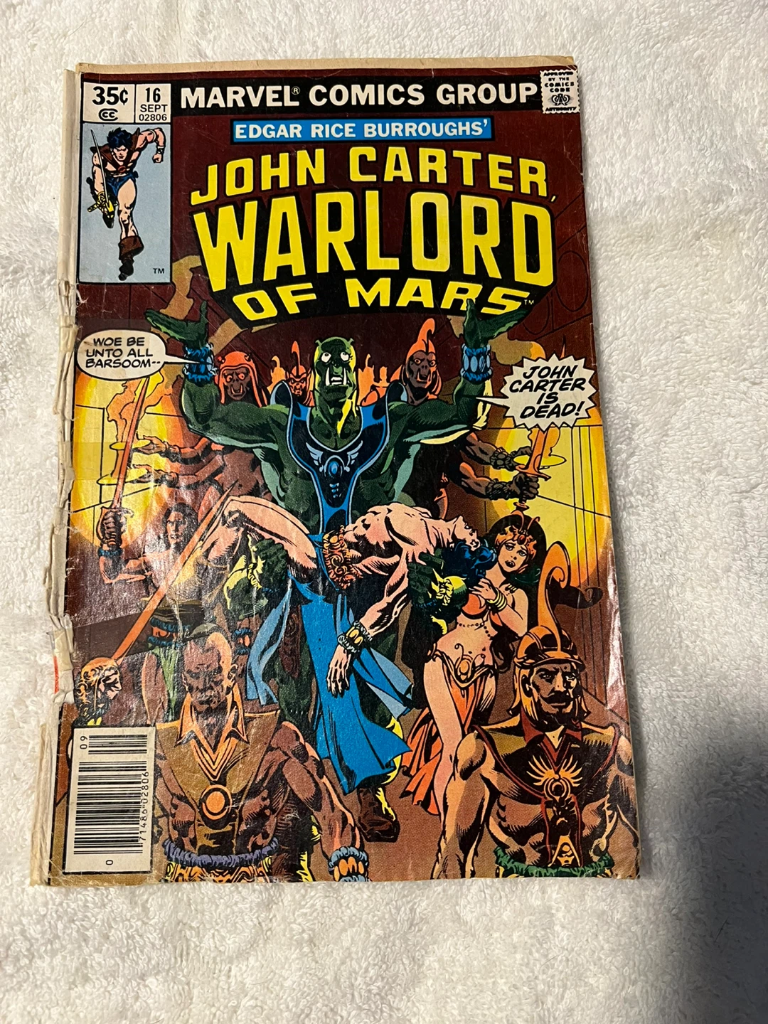 1978 John Carter Warlord Of Mars Comic