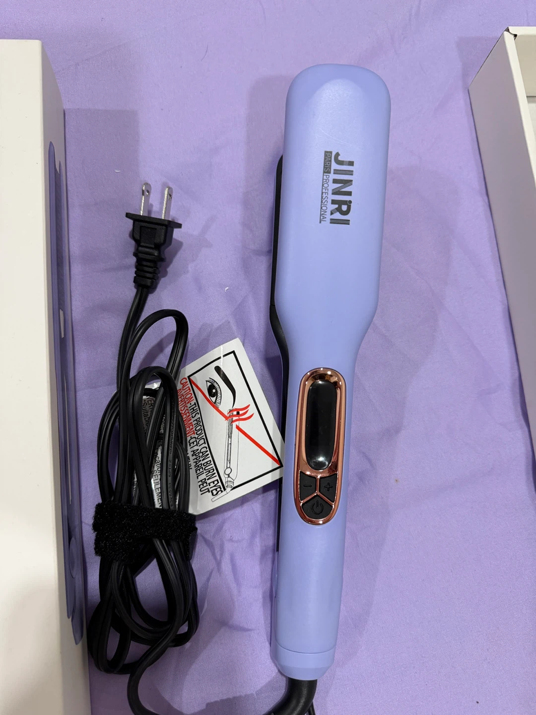 JINRI Professional Hair Straightener Brush - Purple - photo 4