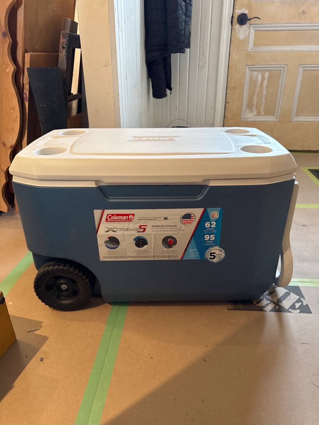 Coleman 5 Xtreme Wheeled Cooler 62 Quart