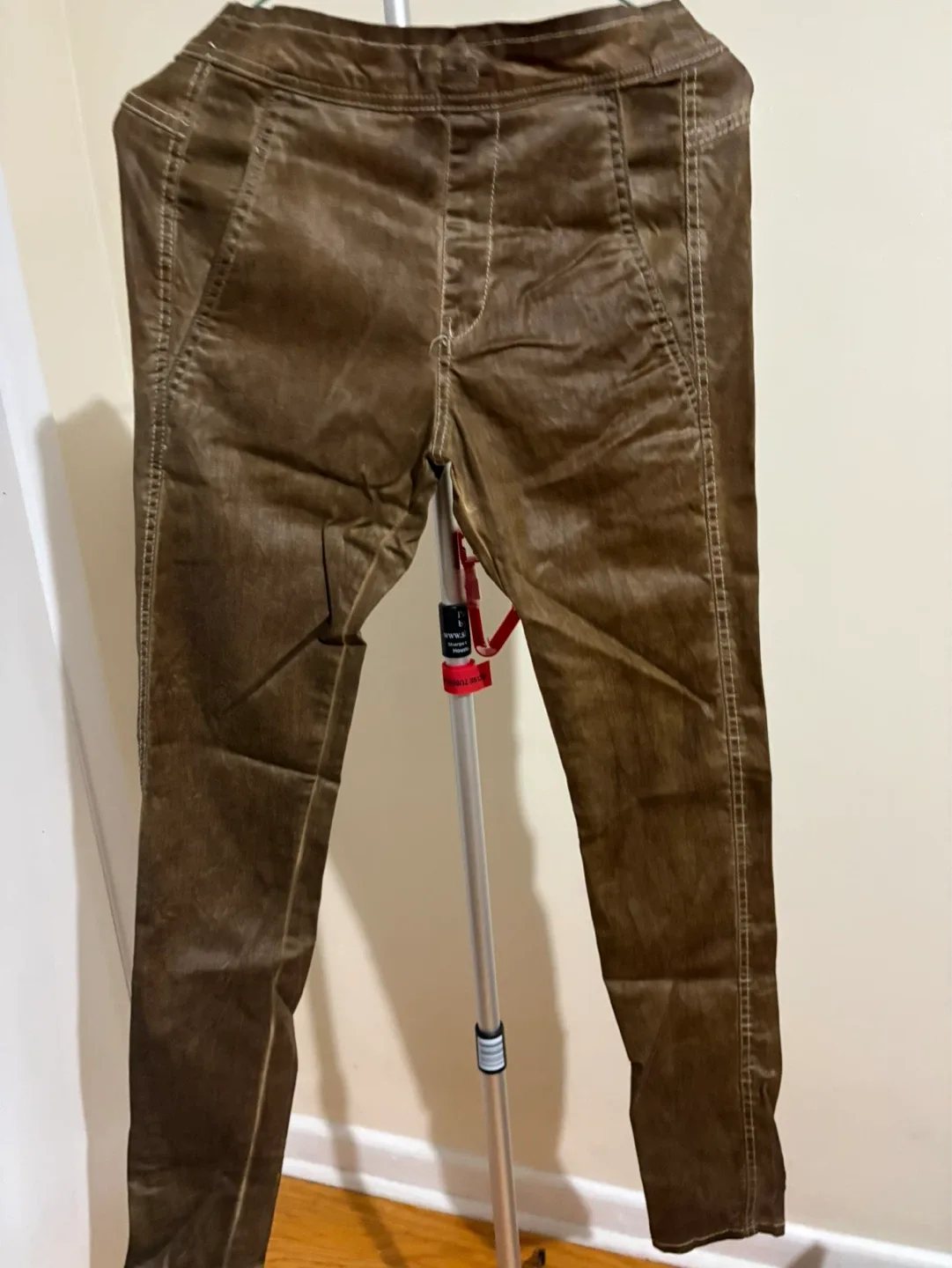 Voot Jeans Size 23 Brown Cotton Blend Pants