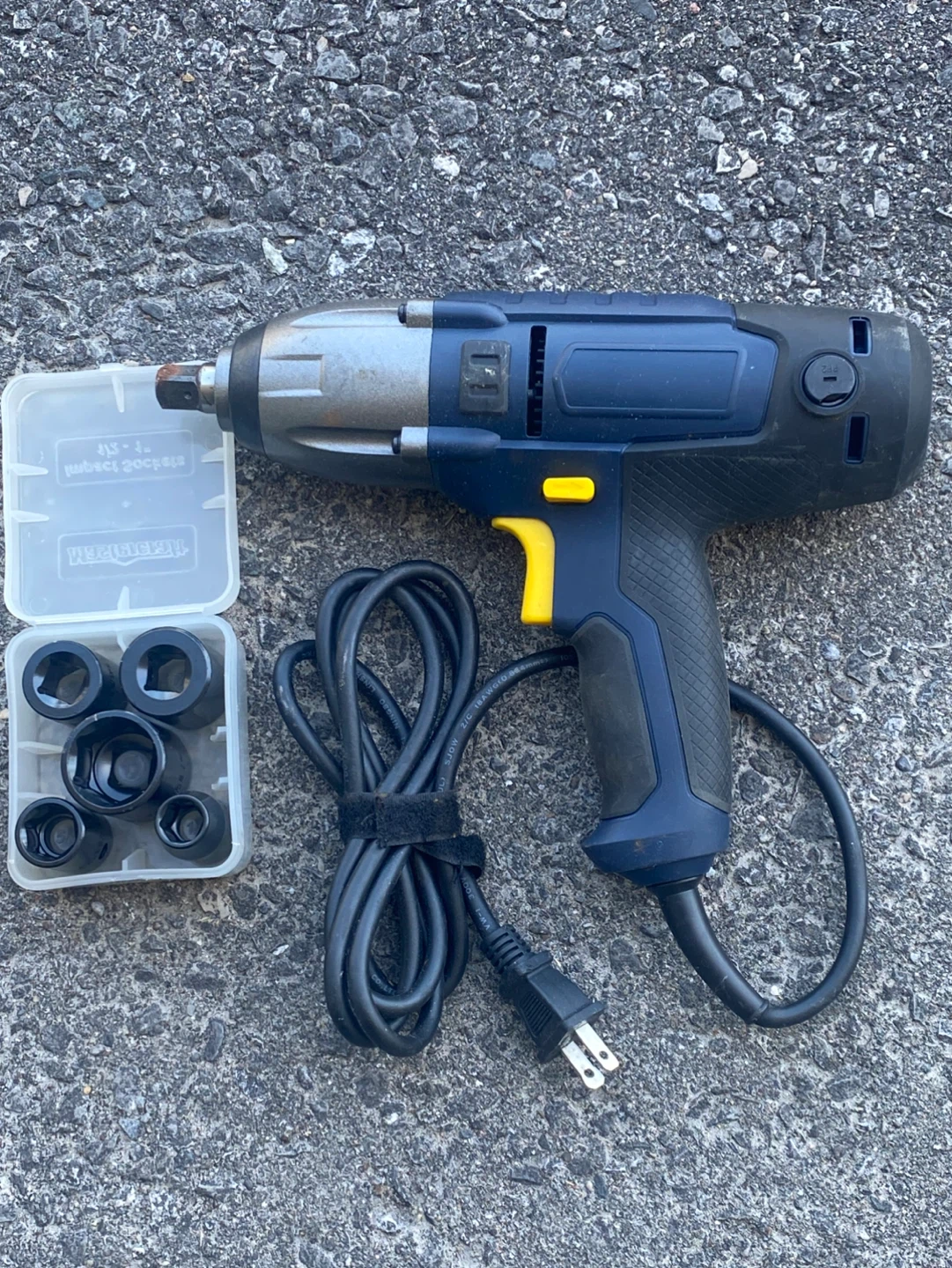 Electric Impact Wrench Kit with Sockets