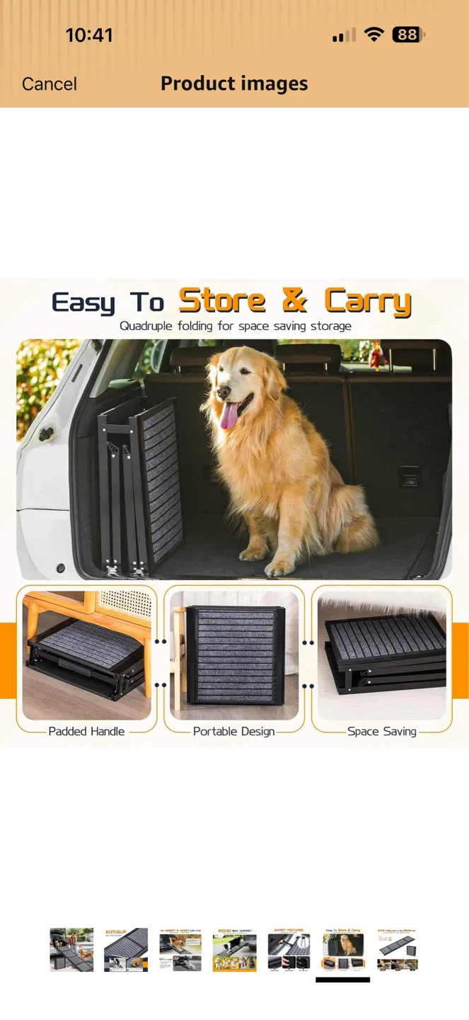 Heavy Duty Dog Ramp - Max Support 250lbs - photo 5