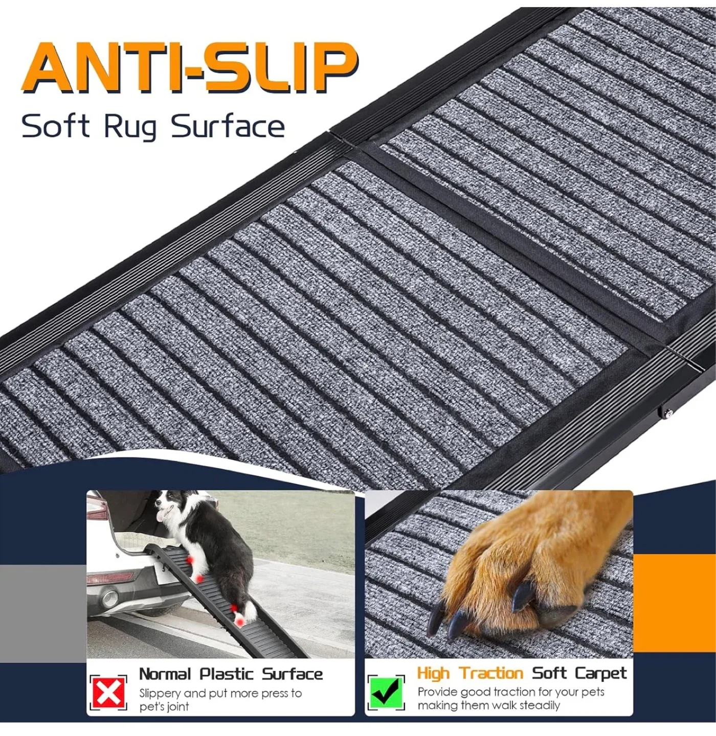 Heavy Duty Dog Ramp - Max Support 250lbs - photo 2