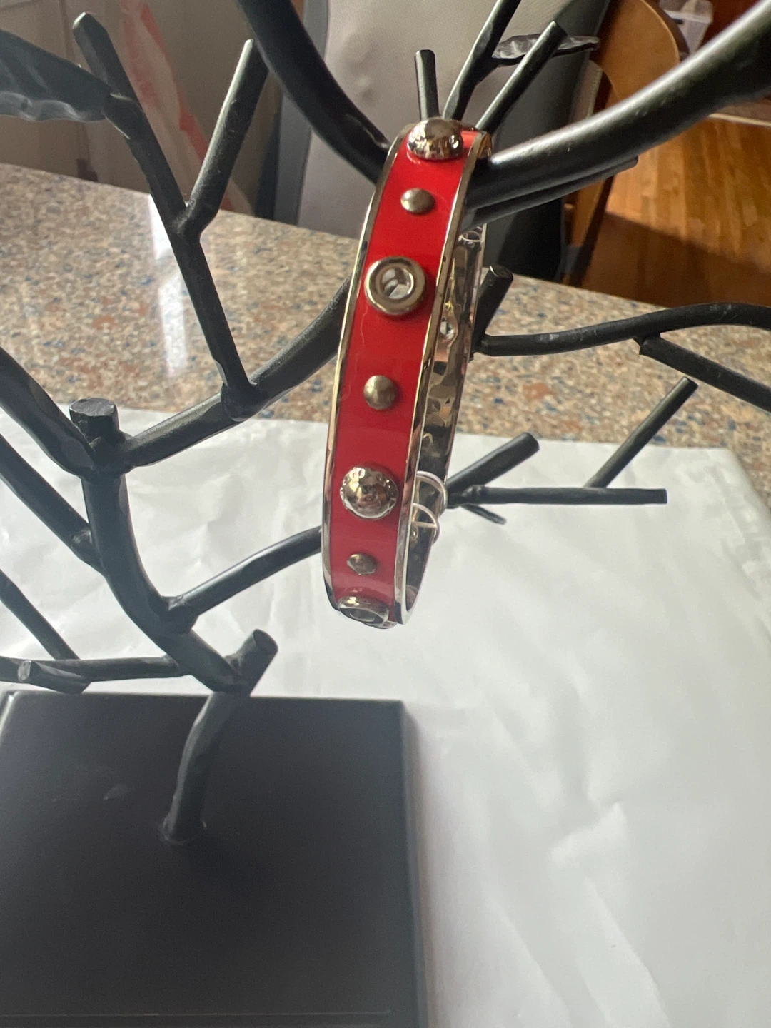 Coach Red Bangle Bracelet