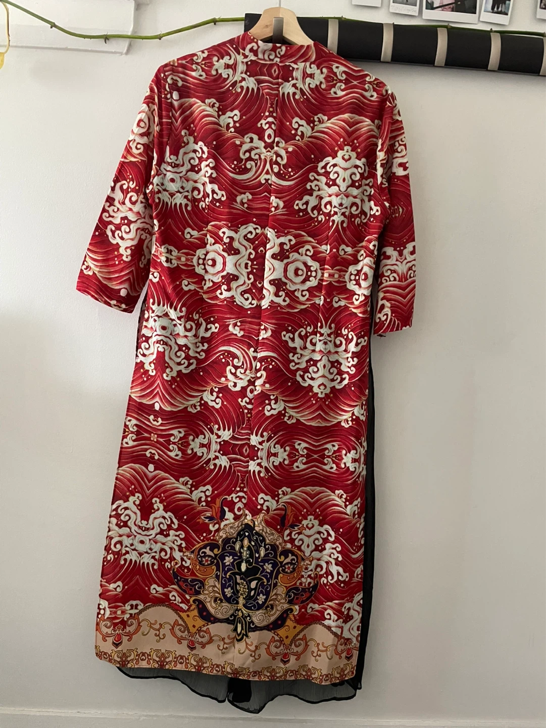 Red Dragon Wave Cheongsam Dress - photo 5