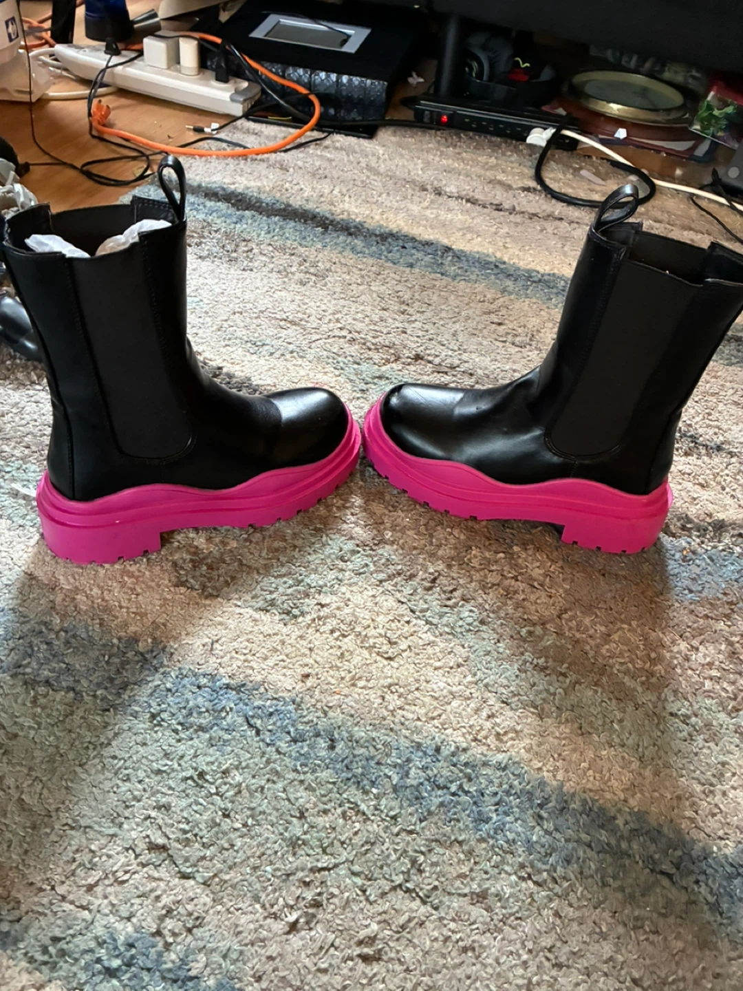 Womens flatform Chelsea boots