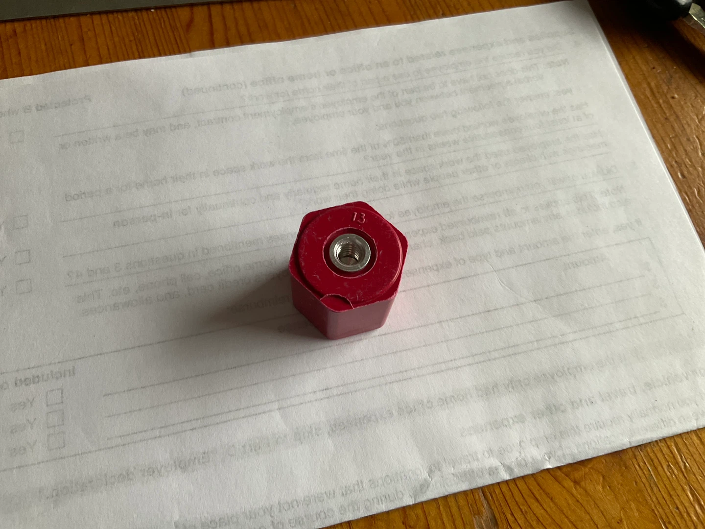 CLEVELAND RED PLASTIC INSERT