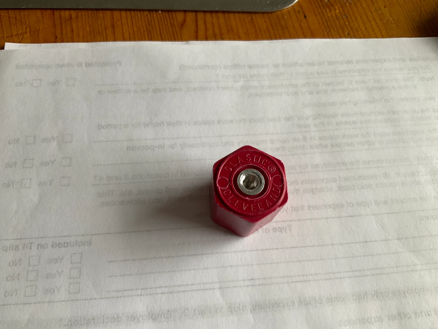 CLEVELAND RED PLASTIC INSERT - photo 3