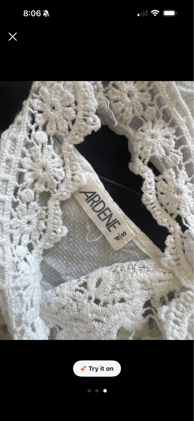 ARDENE White Lace Blouse - Size S/P - photo 4