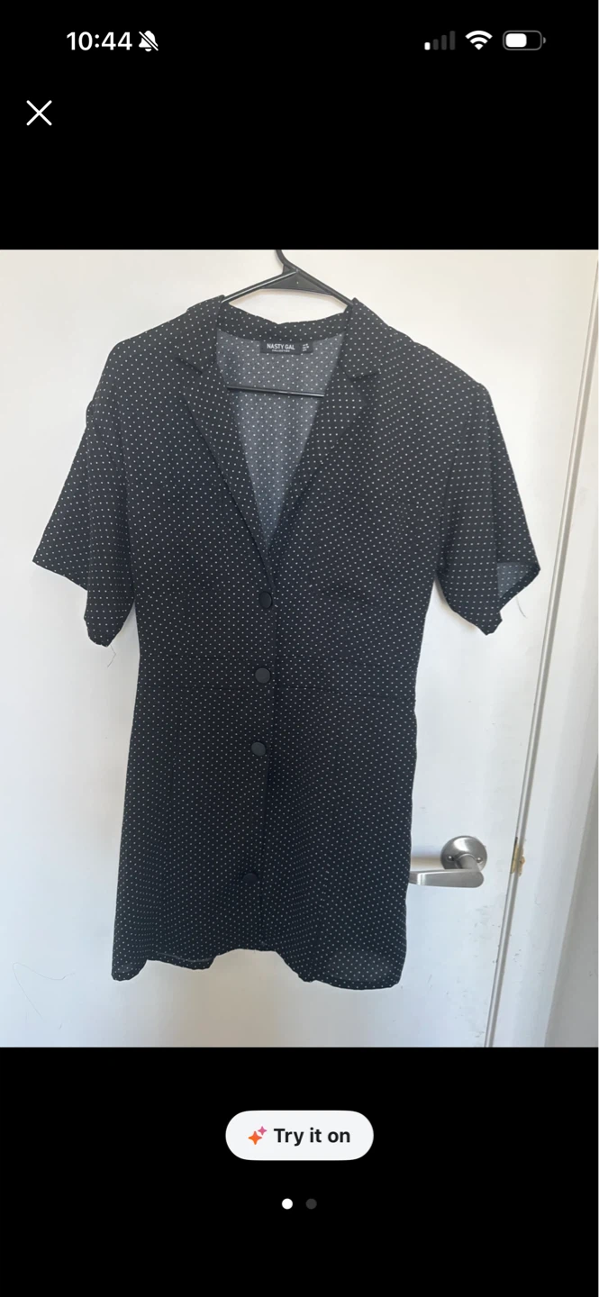 Nasty Gal Polka Dot Button Front Dress - photo 2