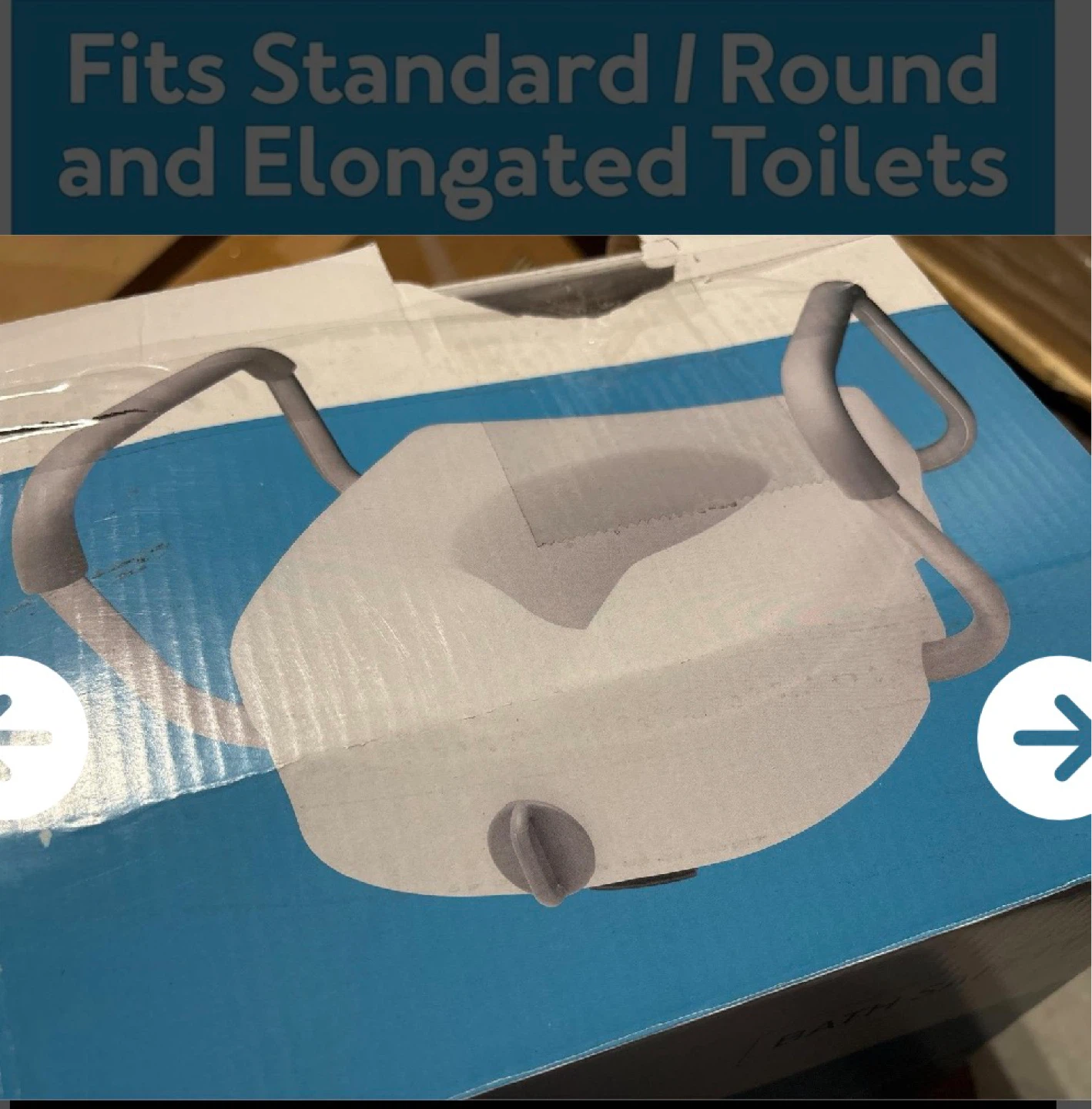 Carex Raised Toilet Seat With Handles - photo 3