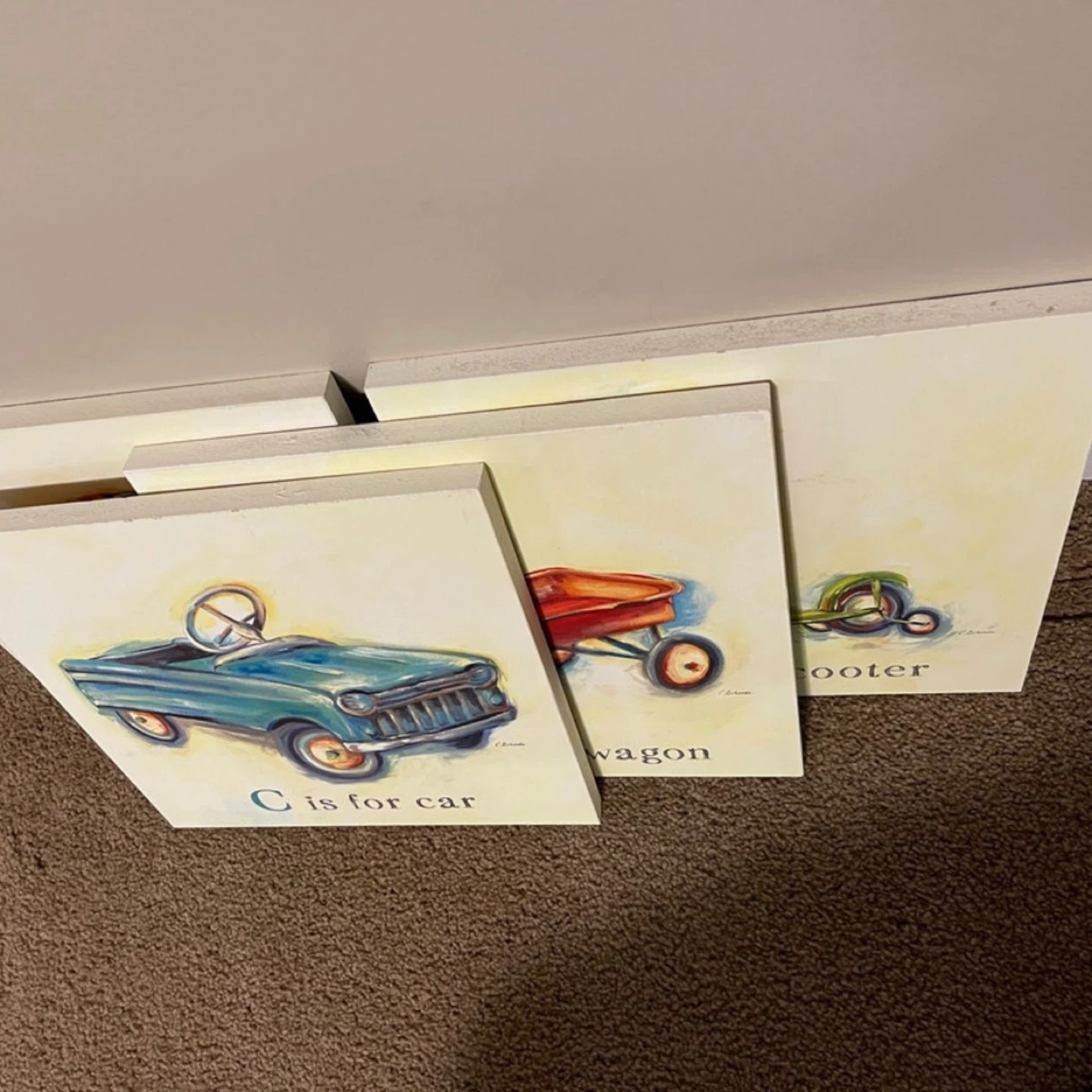 Set of 4 Catherine Richards Vintage Wood Plaques - photo 2