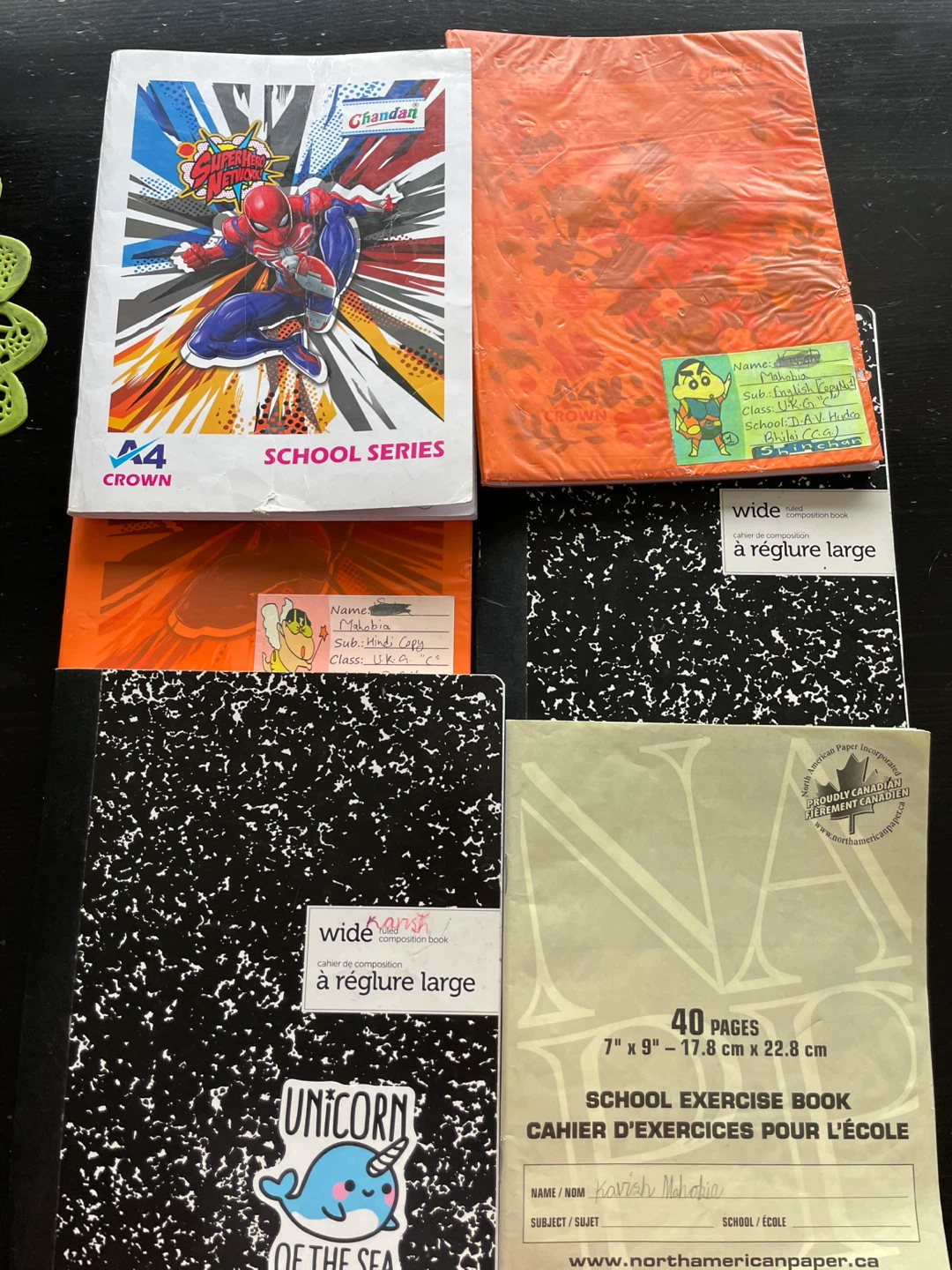 Assorted School Exercise Books and Doraemon Stationery Set 🌱