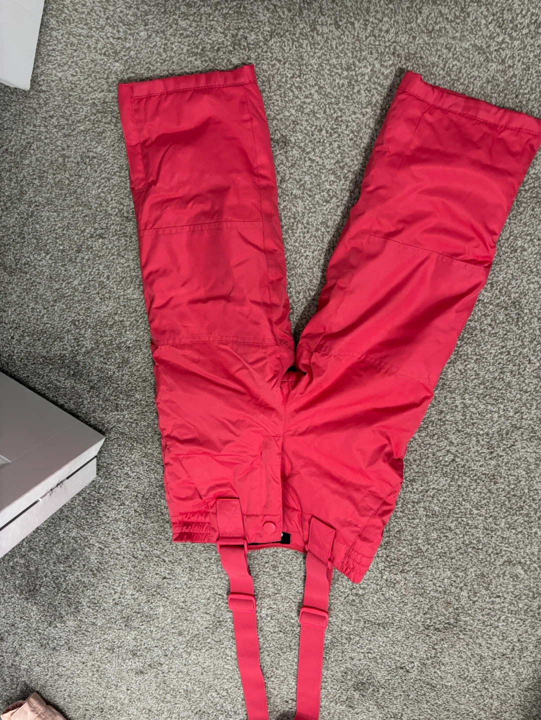 George Kids Snow Pants Bib Ski Pants Size 4-5 Red/pink - photo 2