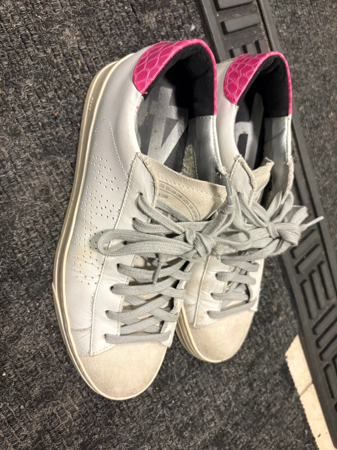 P448 White Leather Sneakers - Size 40 - photo 3