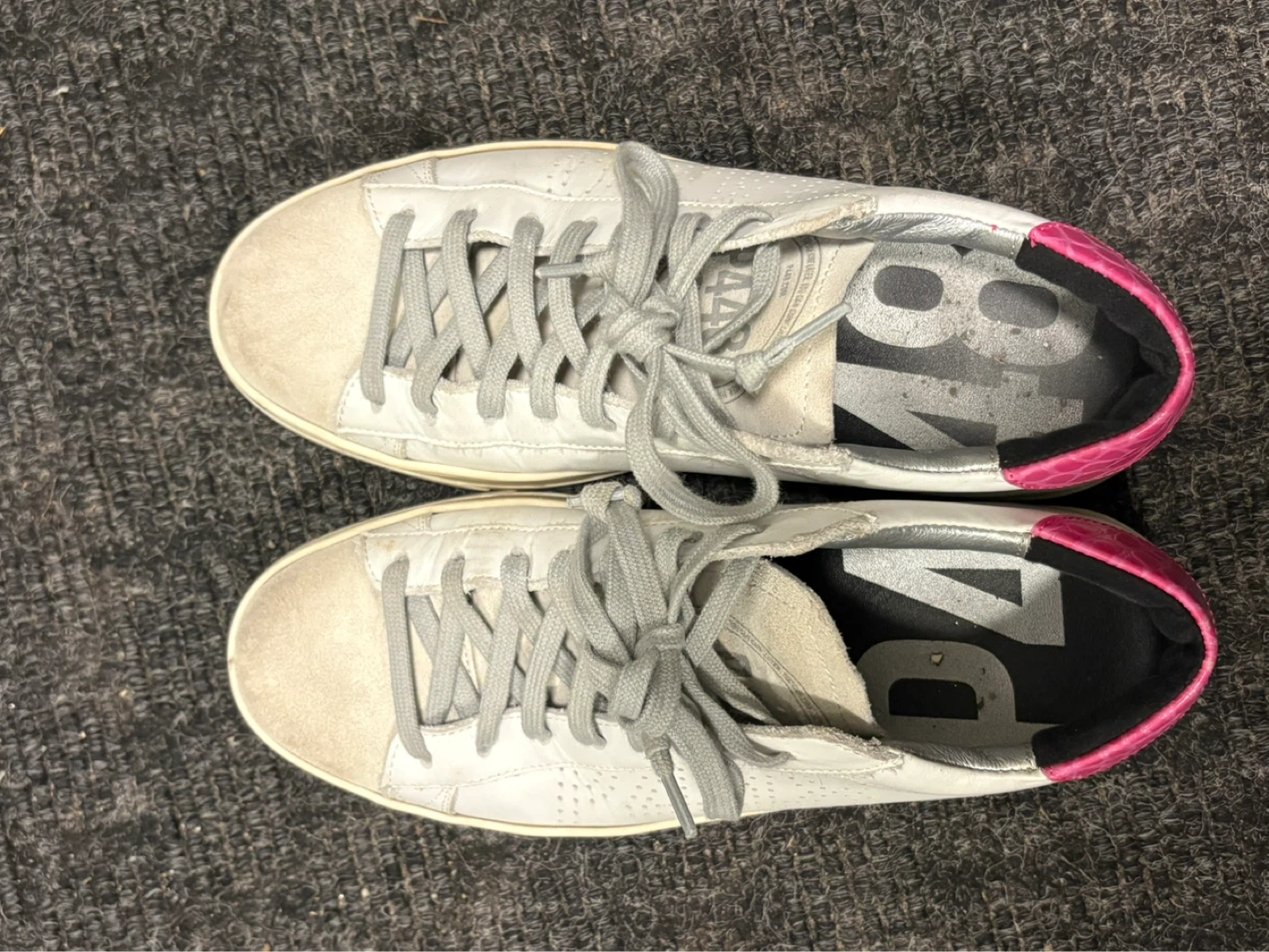 P448 White Leather Sneakers - Size 40 - photo 2