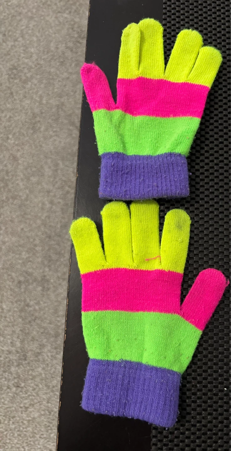 Striped Kids' Gloves
