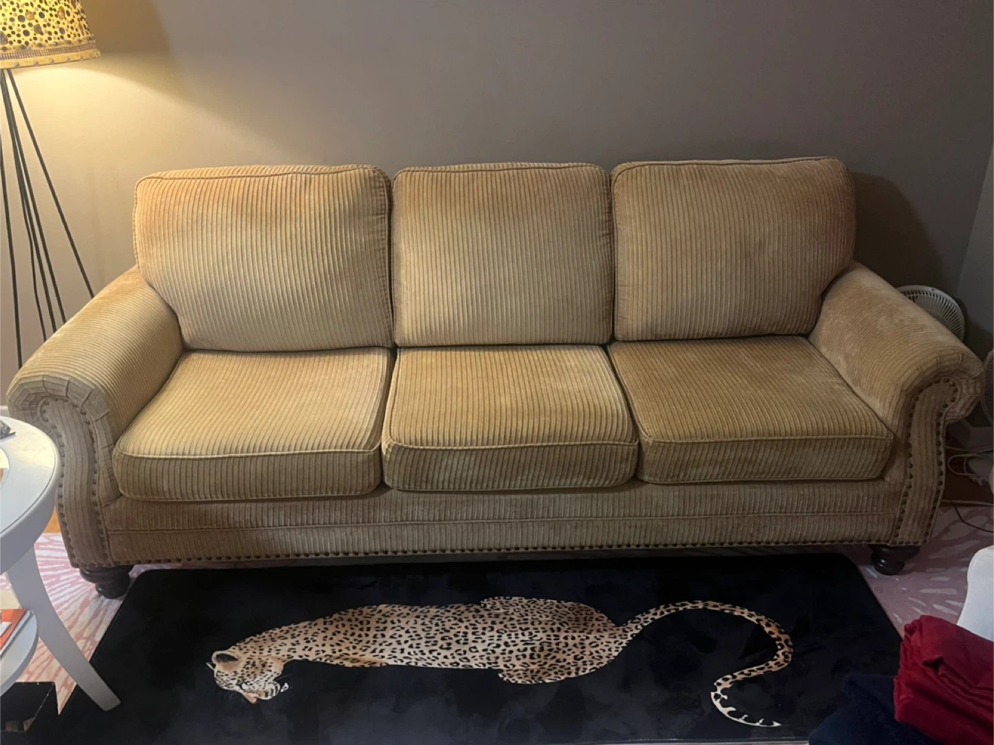 Corduroy Sofa - Beige