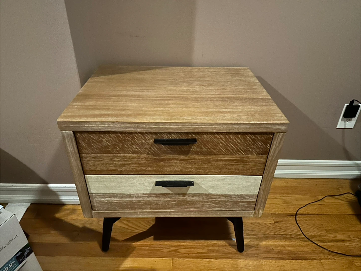 2-Drawer Wood Accent Table - photo 2