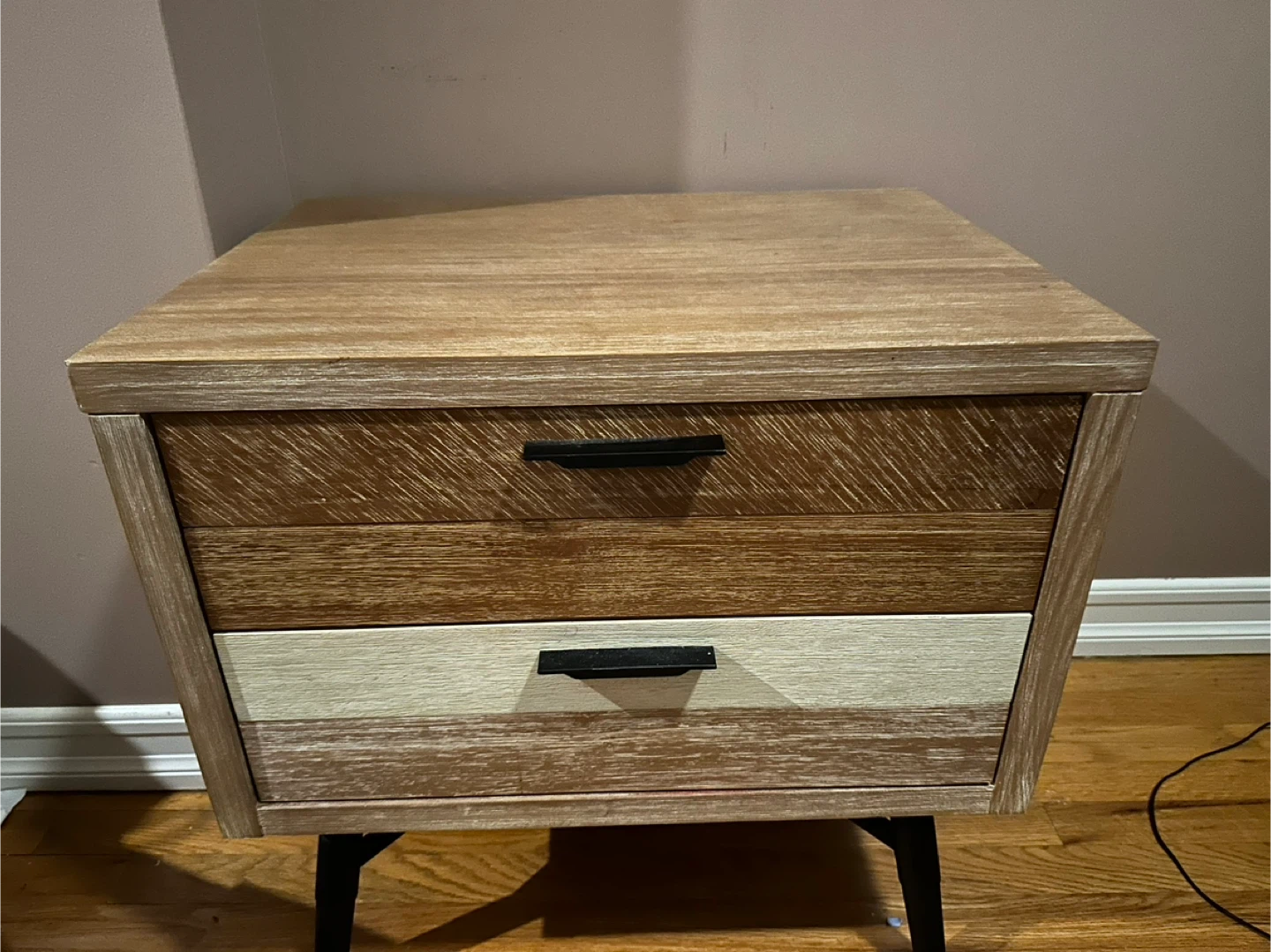 2-Drawer Wood Accent Table