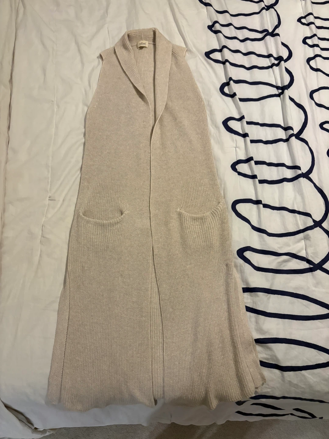 Wilfred Long Knit Vest size S