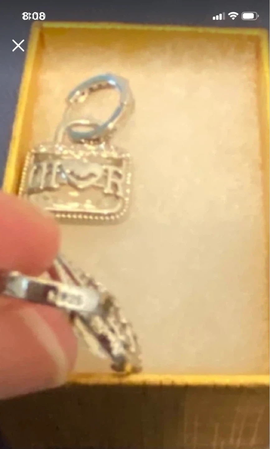 DIOR Lock Earrings with Crystals stamped 925 silver - photo 5