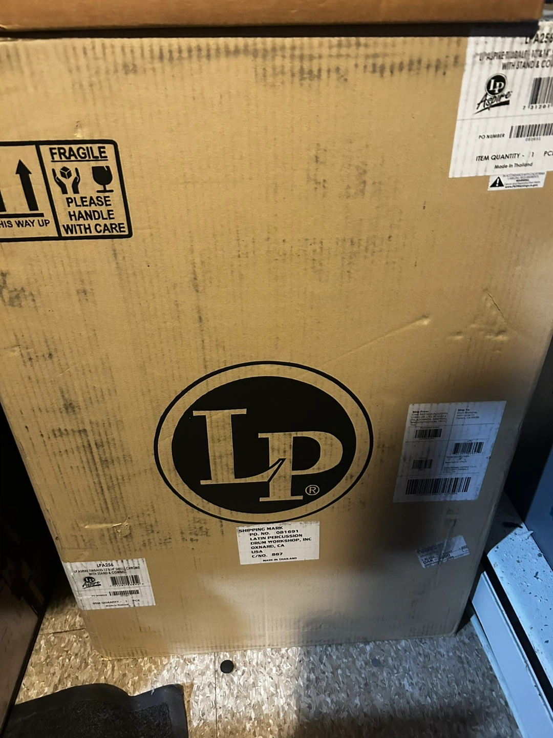 LP Aspire Timbales with Stand & Cowbell