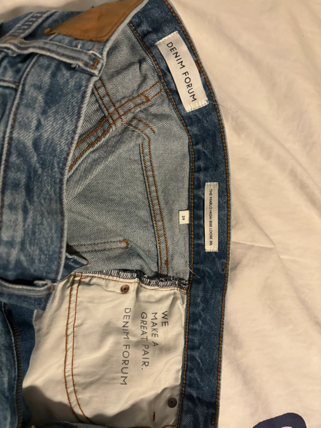 Denim Forum The Marlo High Rise Loose Jeans Size 29 - photo 3