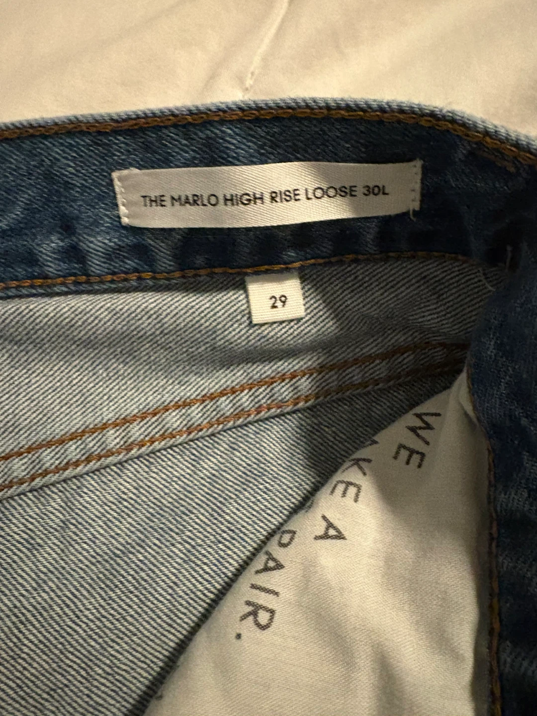 Denim Forum The Marlo High Rise Loose Jeans Size 29 - photo 2