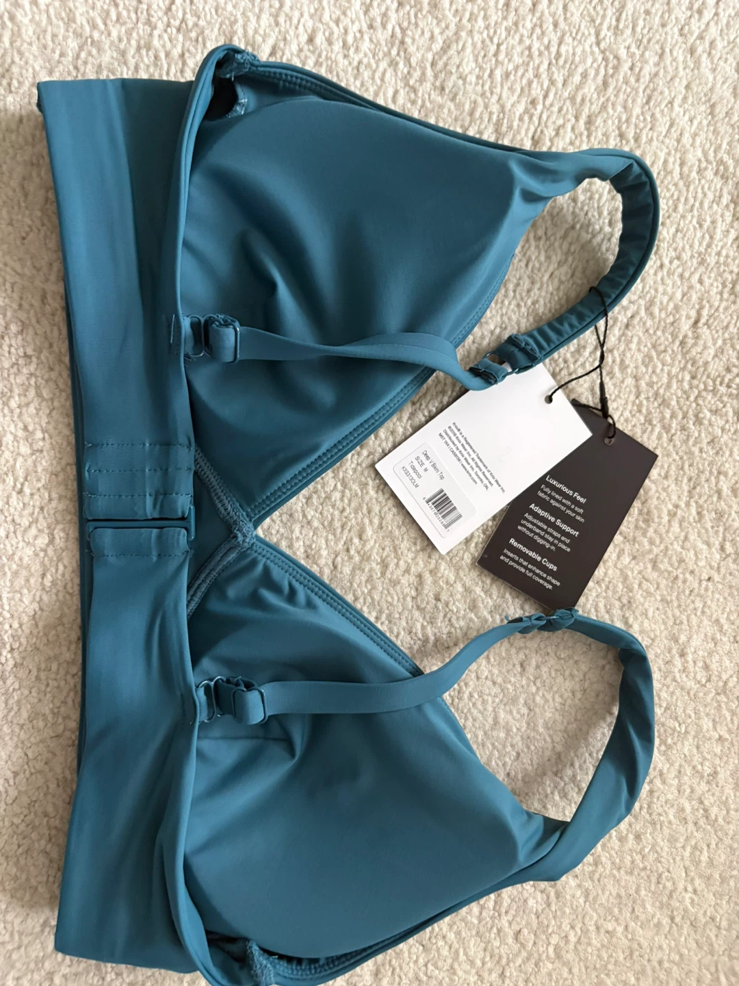 Knix deep V Teal Swim top Size M - photo 2