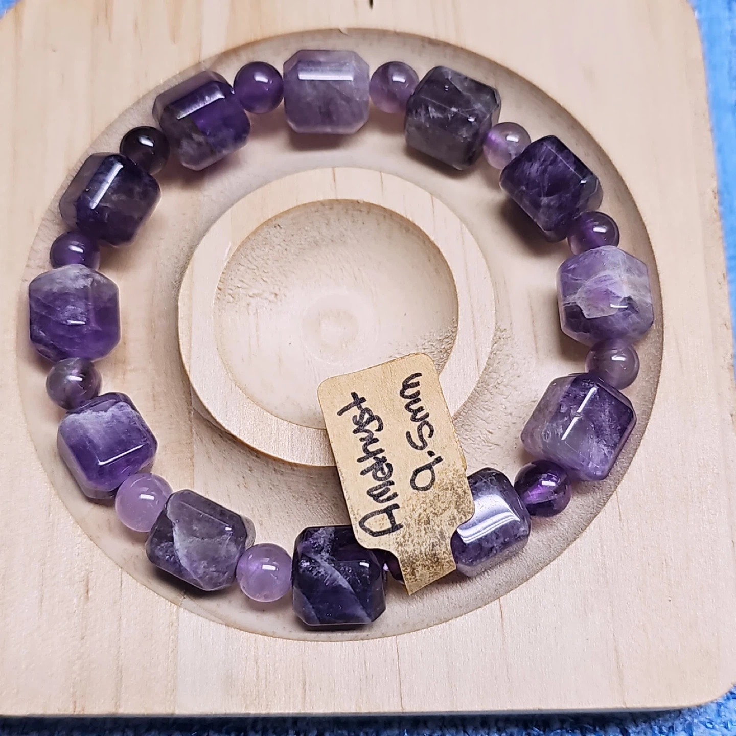 Amethyst Gemstone Bracelet 9.5mm