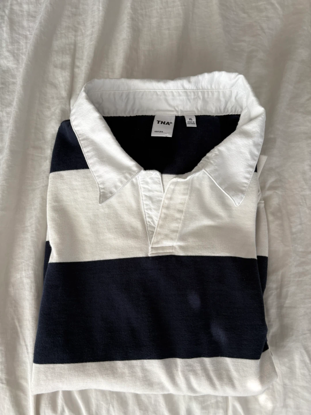 TNA by Aritzia Striped Rugby Shirt XL - photo 5
