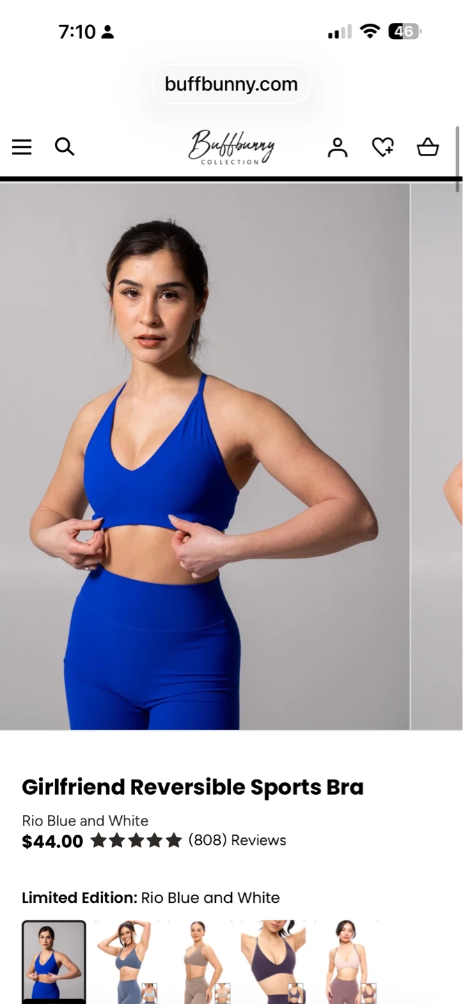 Buff Bunny Girlfriend Reversible Sports Bra size M - photo 3
