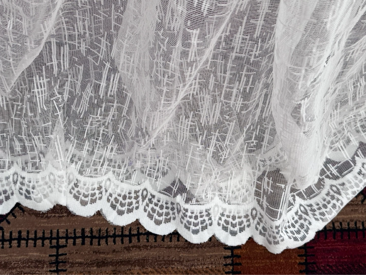 Brand new White Lace Curtains - photo 2
