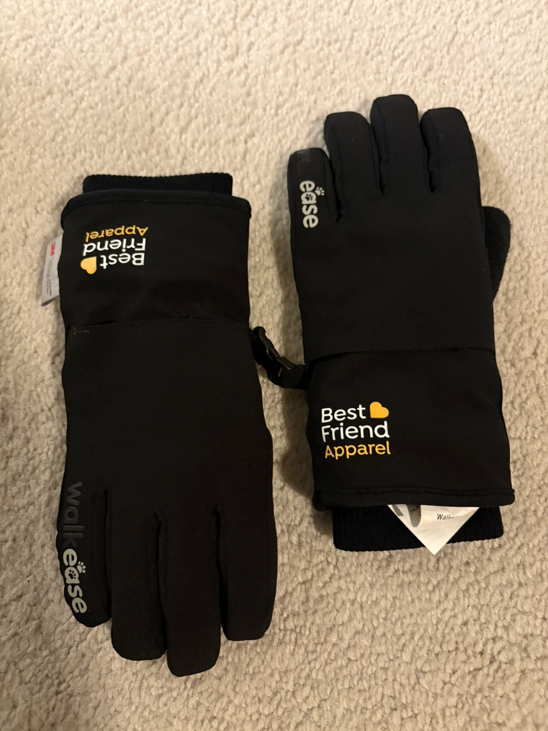 Best Friend Apparel Black Winter Gloves