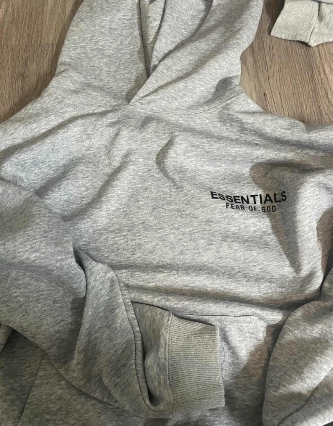 FEAR OF GOD ESSENTIALS Grey Hoodie - photo 2