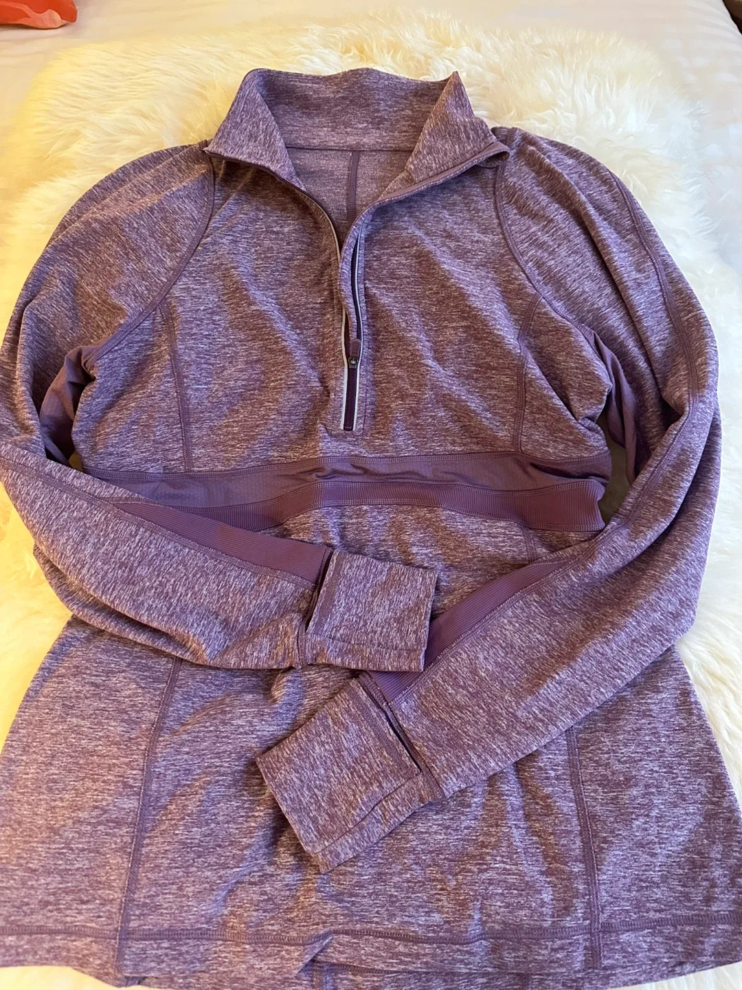 Lululemon Purple Quarter Zip Pullover