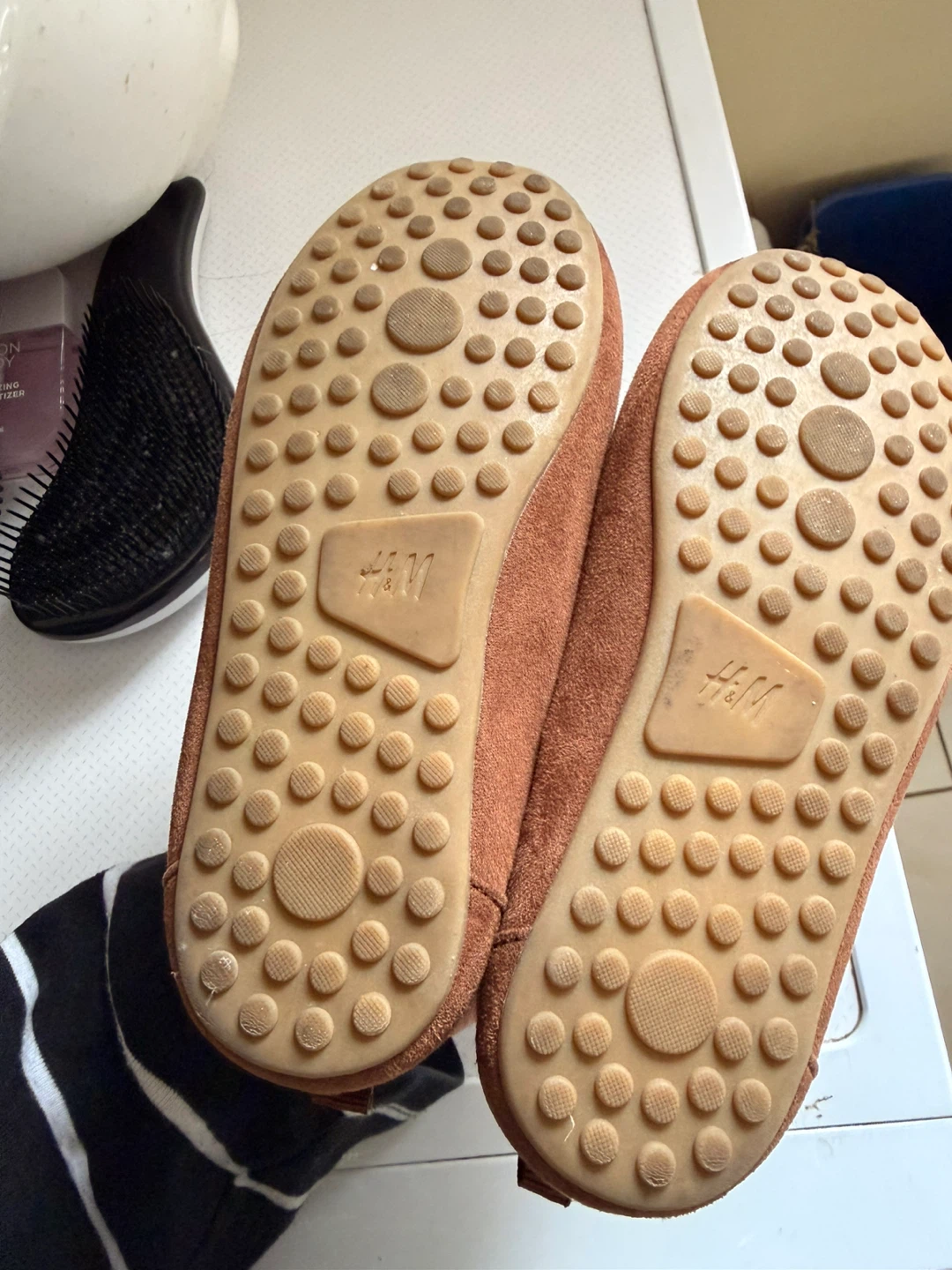 H&M Brown Suede Loafers - Kids Size 12 - photo 2