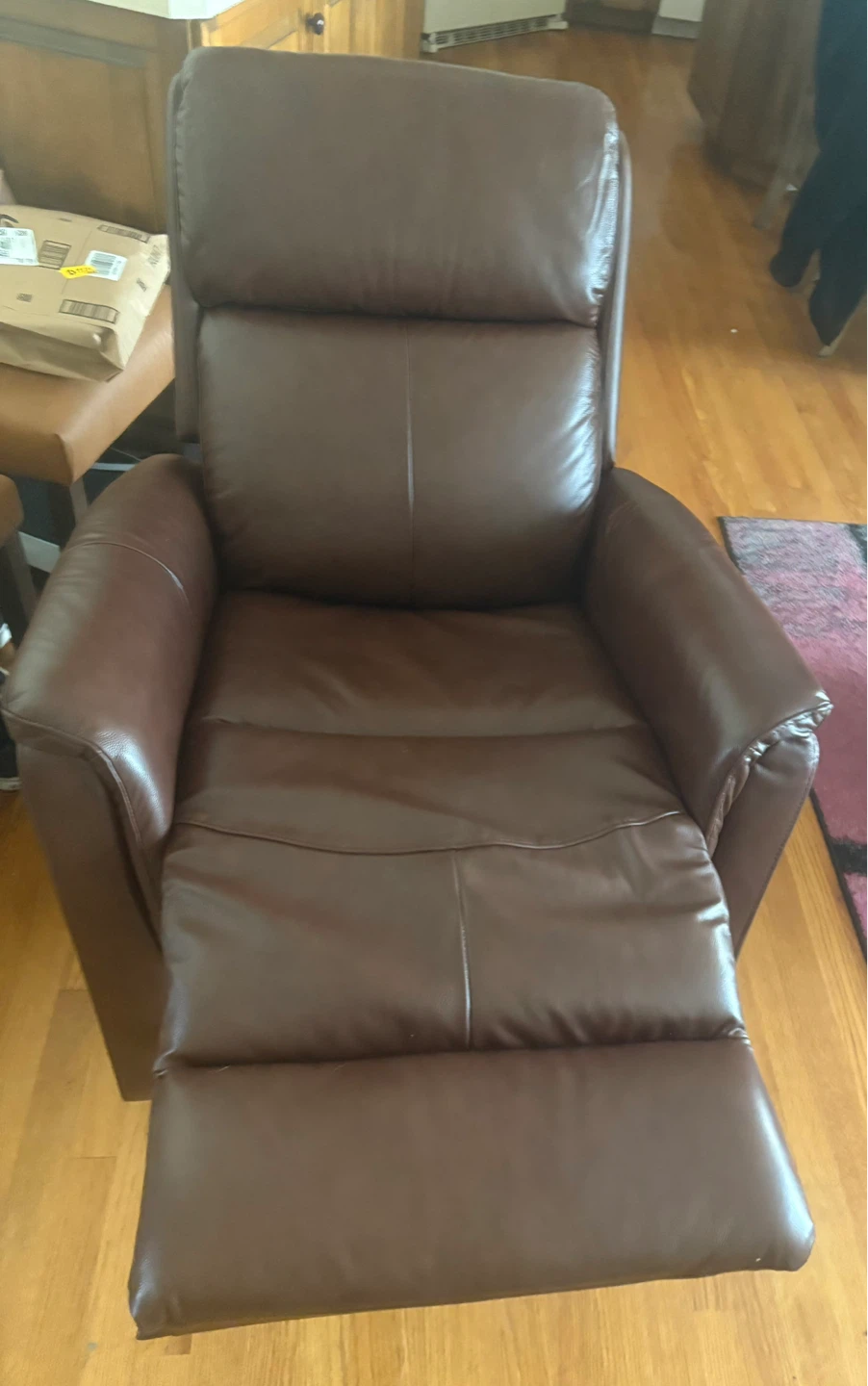 Latitude Run Genuine Leather Swivel Rocker Recliner - photo 2