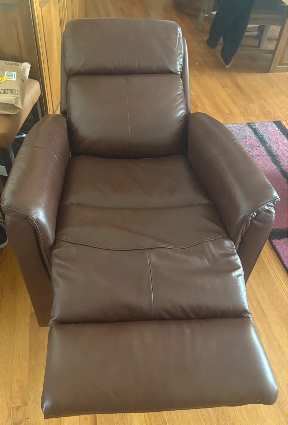 Latitude Run Genuine Leather Swivel Rocker Recliner - photo 3