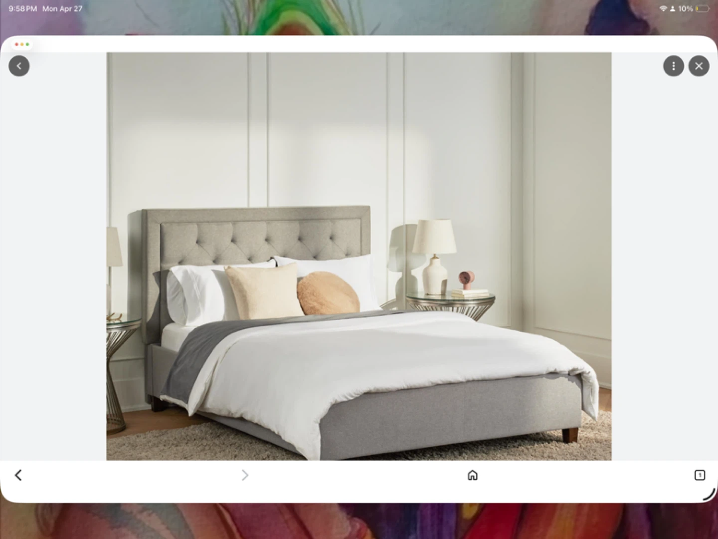 Grey Upholstered Headboard - photo 4