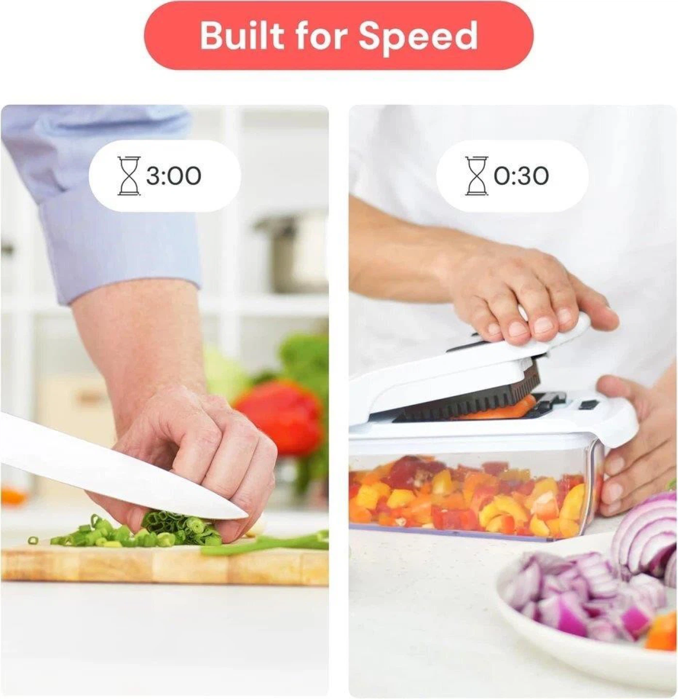 1.2L Family Size Vegetable Chopper and Slicer - photo 2