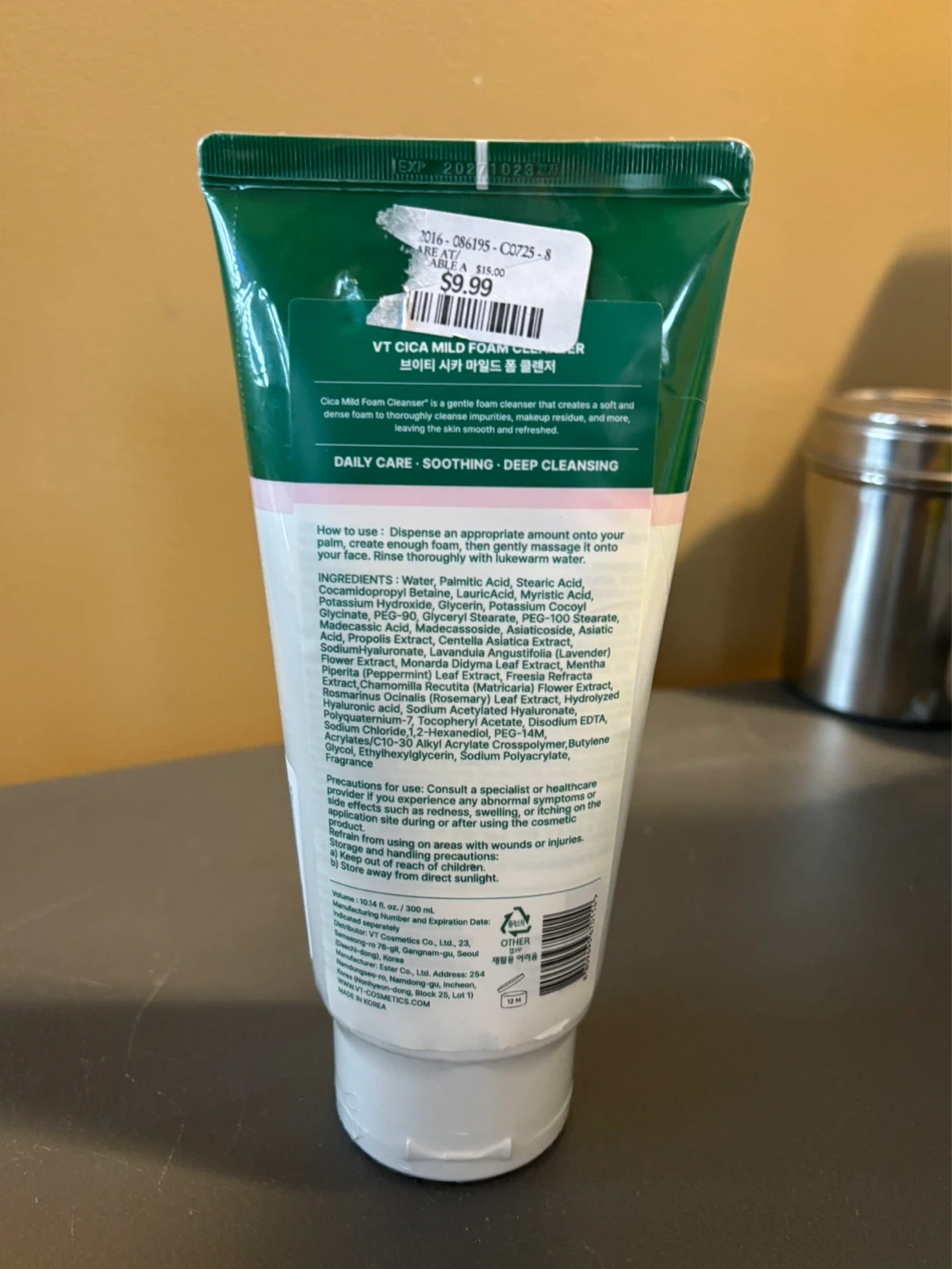 VT Cica Mild Foam Cleanser - 300 mL - photo 2