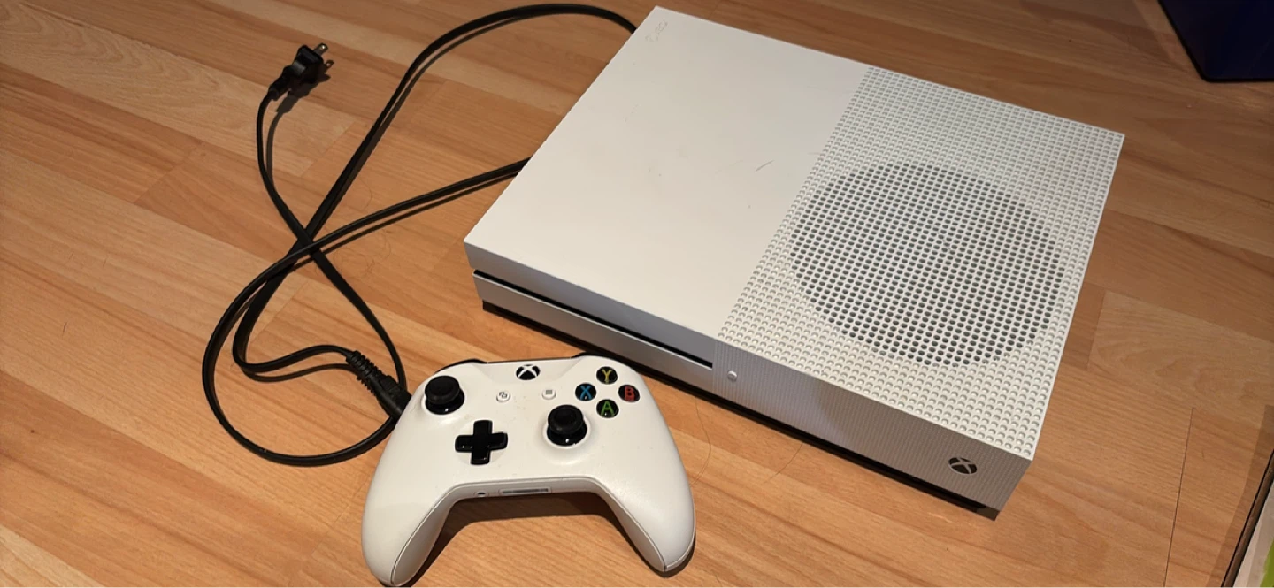 Xbox One S Console with Controller and Games - photo 2