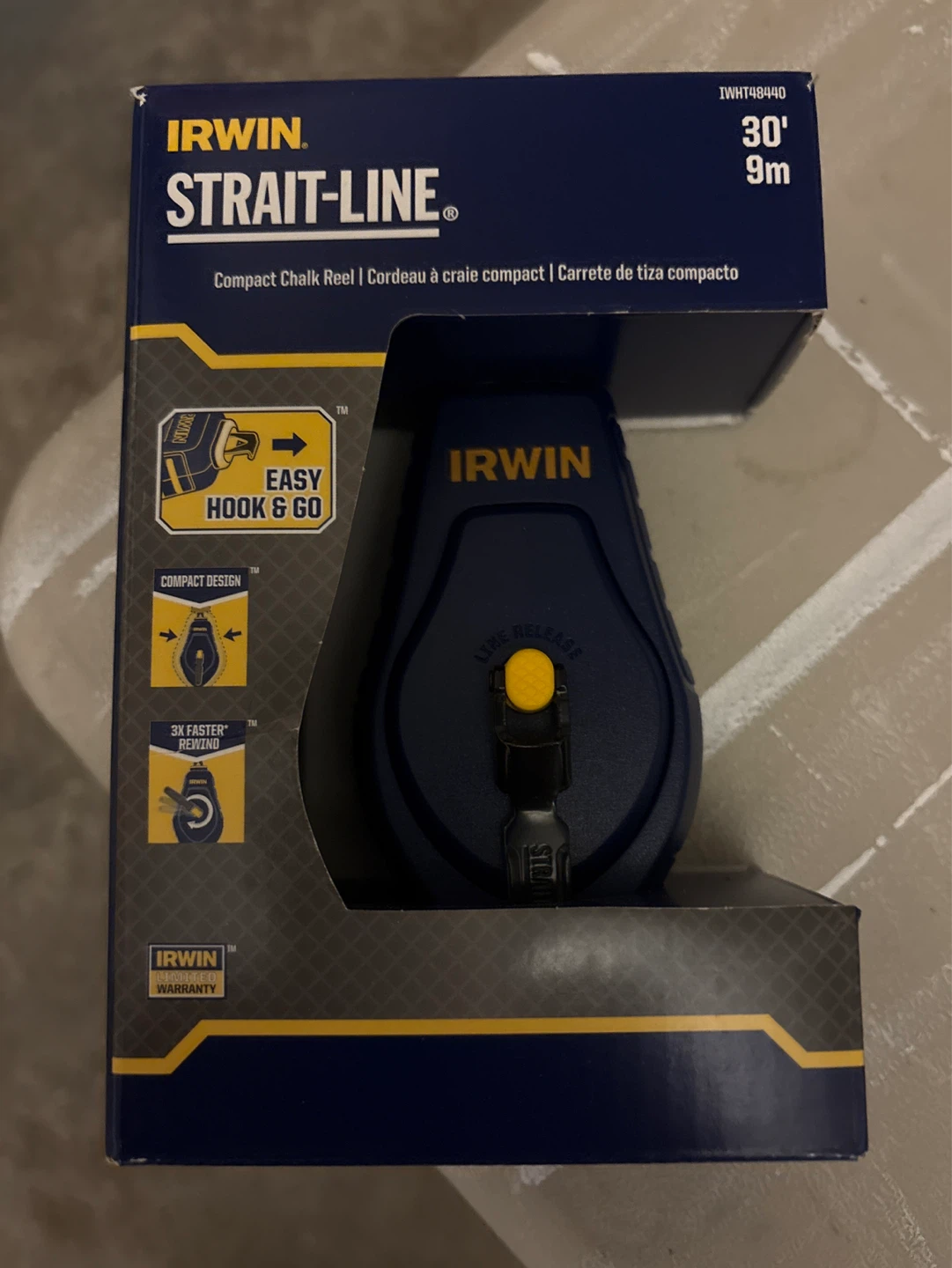 Irwin Strait-Line Compact Chalk Reel 30'